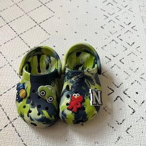 Tie dye toddler crocs